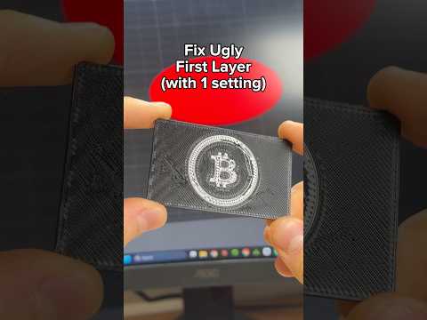 How to fix initial layer of a 3D print, with one setting