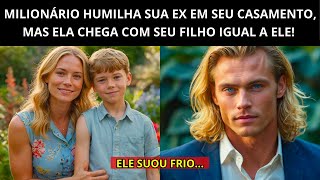 MILIONÁRIO CONVIDA SUA EX PARA SEU CASAMENTO, MAS ELA CHEGA COM UM MENINO IGUAL A ELE...