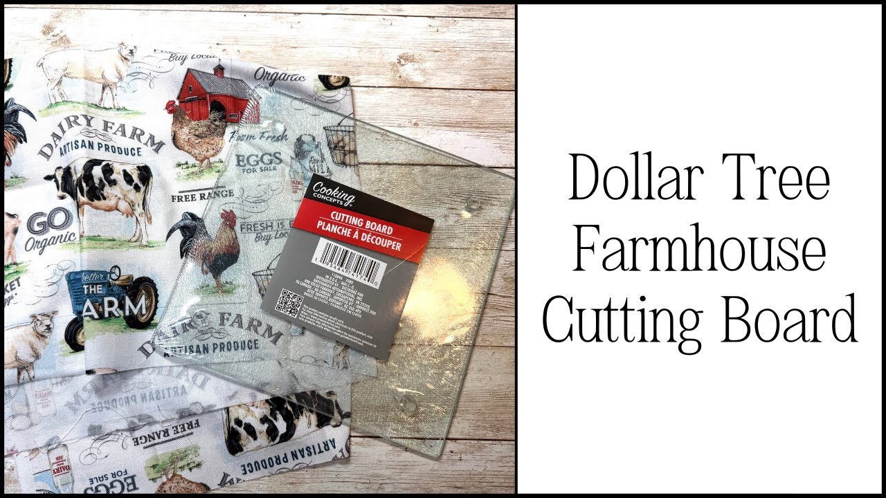 Dollar Tree Farmhouse Cutting Board | Farmhouse Decor 