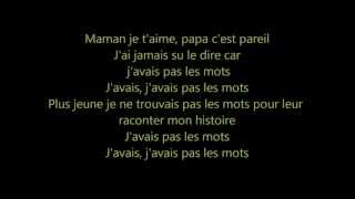 J&#39;avais pas les mots ~ La fouine ~ Paroles