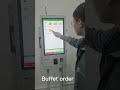 Window Interactive Touch Screen Kiosk Payment Checkout Touch Screen Ordering System