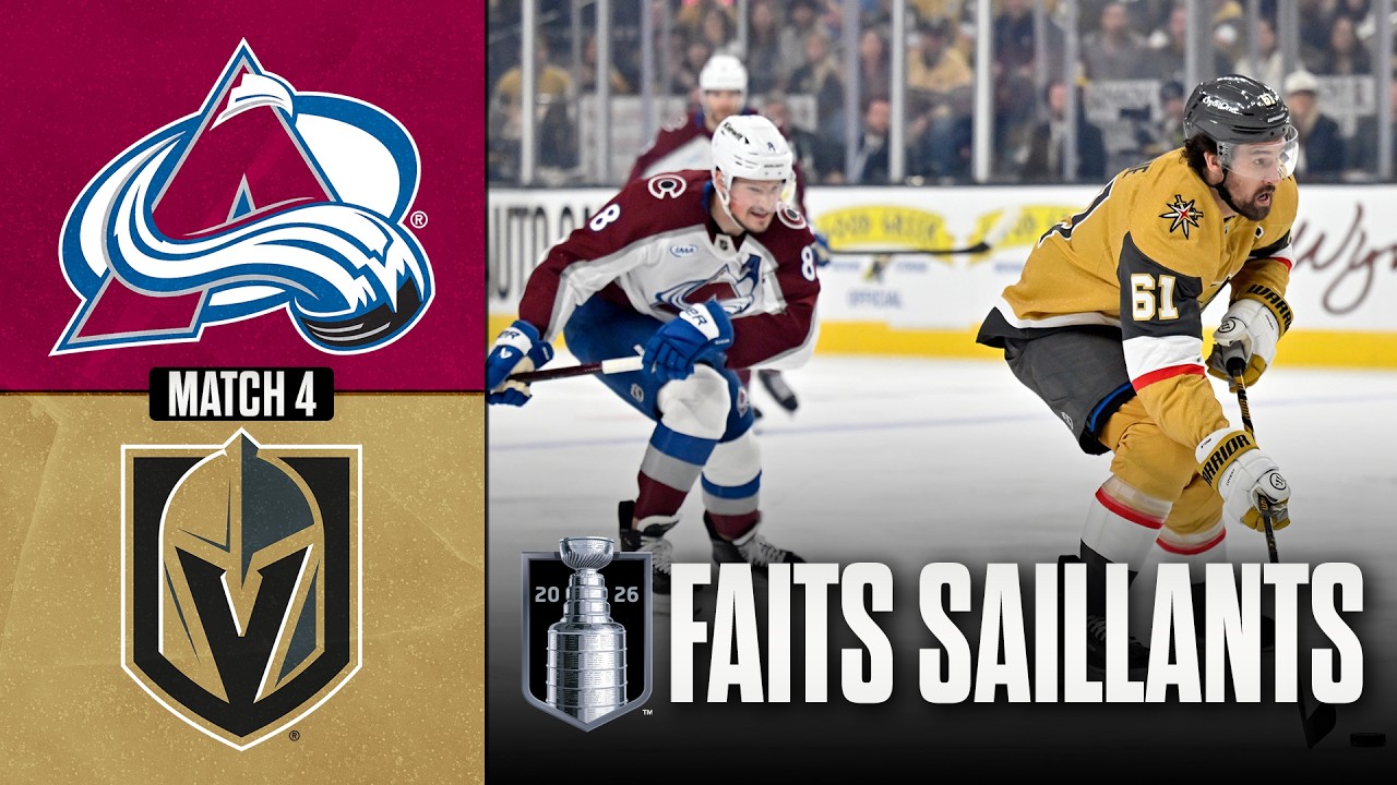Avalanche vs Golden Knights | Finale de l'Association de l'Ouest, match no 4 | Faits saillants