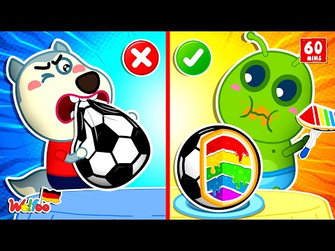 Wolfoo Geschichte🐺Wow! Koch Challenge - Die Challenge Kuchen vs Echt By Wolfoo @WolfooDeutsch