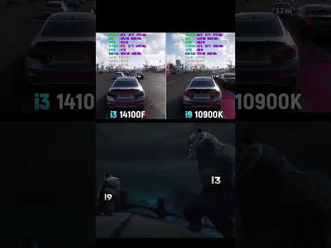 i3 14100f vs i9 10900k😳 #i3 #i9 #i314100f #i910900k #intel #amd #ryzen #pc #pcgaming #gamingpc