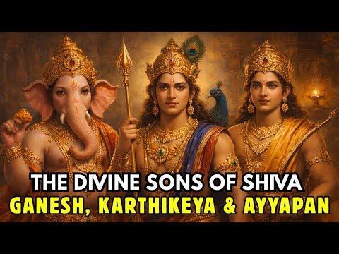The Divine Sons Of Shiva - Ganesh, Karthikeya & Ayyapan