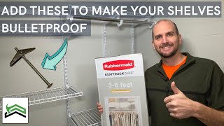 How To Install Closet Shelves |  Rubbermaid Fasttrack Closet Kit
