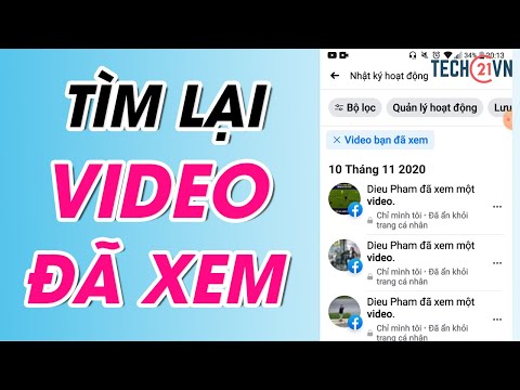 The fastest way to find watched videos on Facebook - Tech21vn