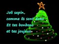 mon beau sapin paroles 