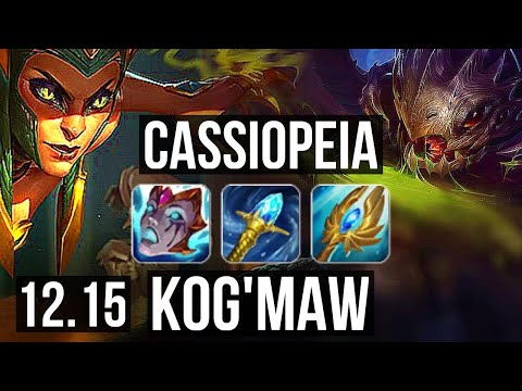 CASSIO vs KOG'MAW (MID) | 6 solo kills, 1.4M mastery, 600+ games, 6/1/1 | EUW Master | 12.15