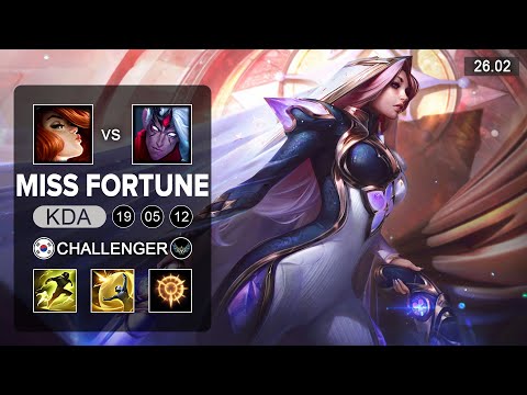 Miss Fortune vs Varus ADC - KR Challenger - Patch 26.02 Season 16