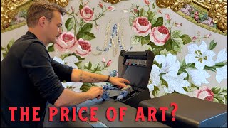 I Risked it All for this Sketch! Marie Antoinette Wallpaper Design (New Printer Needed?)