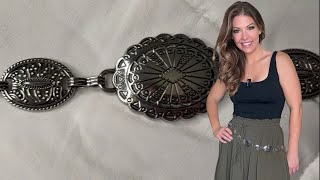 Western Concho Chain Belt | How to Style 3 Ways | Country Concert & Festival Outfit Ideas