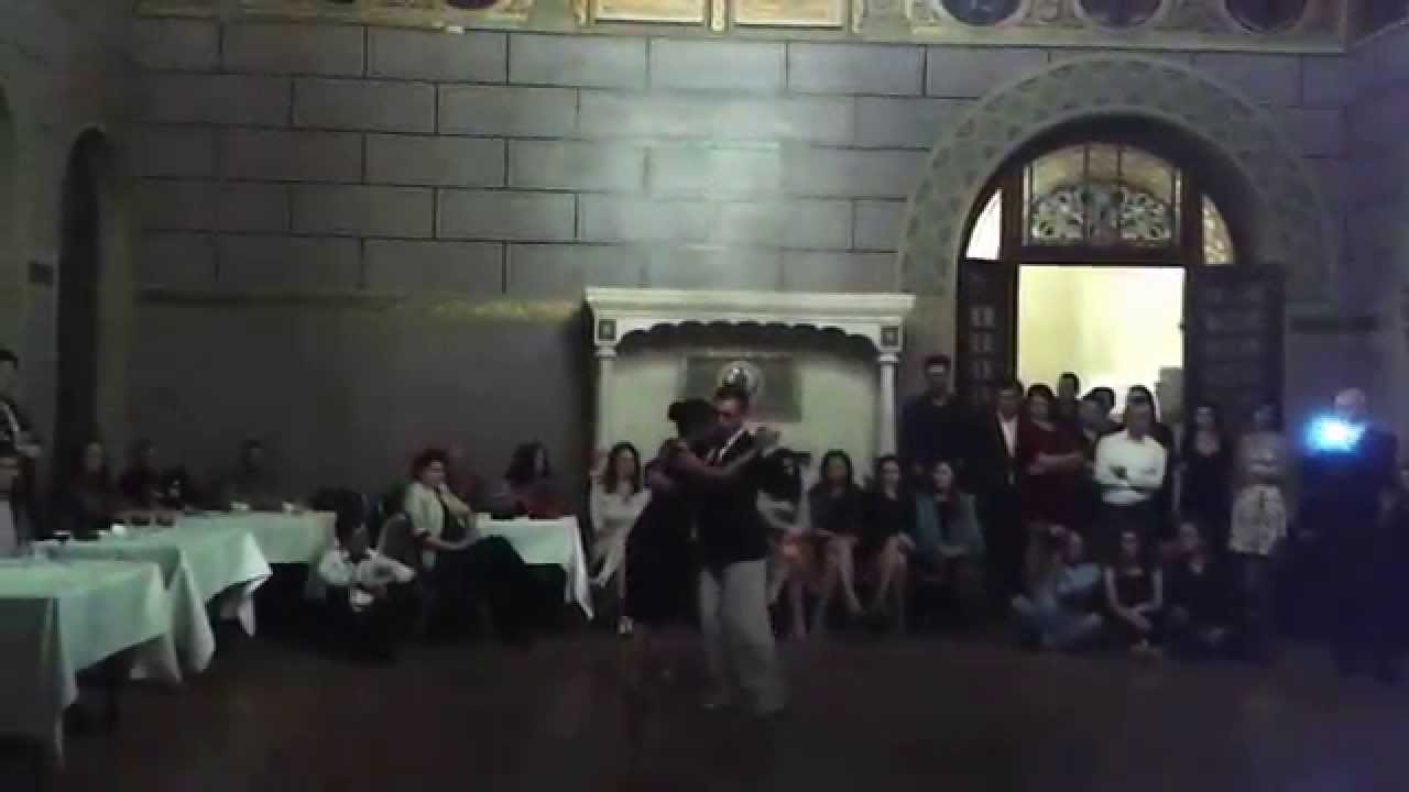 Csongor Kicsi y Laura Iaru - 3/4 at Milonga Palatul Cantacuzino, Romania