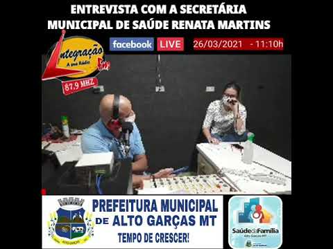 Entrevista com a Secretária Municipal de Saúde na rádio Comunitária Integração FM - 