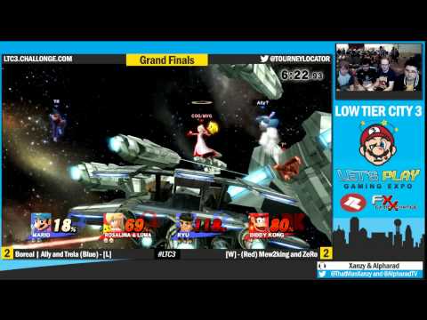 LTC3 Smash4 - Mew2king & ZeRo vs Ally & Trela - Grand Finals