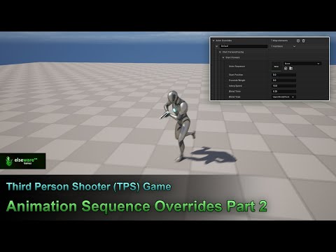 Unreal Engine | Third Person Shooter (TPS) Game - #66 Animation Sequence Overrides Part 2