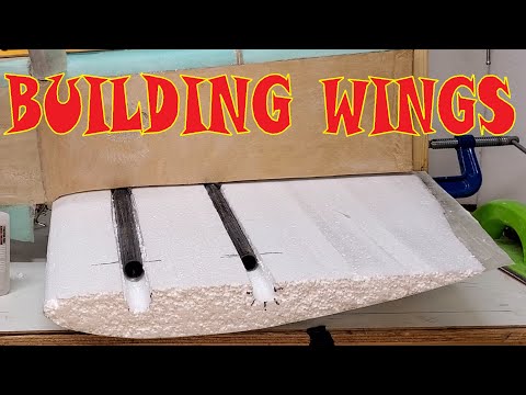 RC PLANE WING BUILDING.  Fiberglass. Episode 21