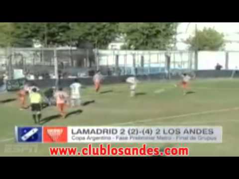 Lamadrid 2 (2) - Los Andes 2 (4) | Copa Argentina 08.04.2015