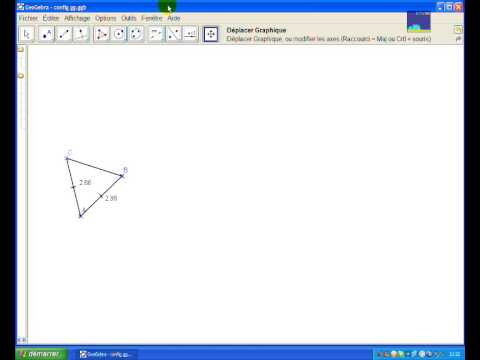 comment construire triangle isocele