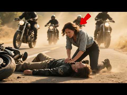 Single Mom of Five Saved Injured Hells Angels Wife—538 Bikers Broke Down in Tears Watching