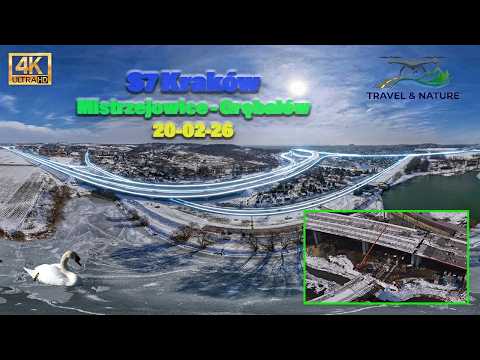 Budowa #S7 #Widoma #Kraków Węzeł Mistrzejowice i Grębałów Relacja z drona