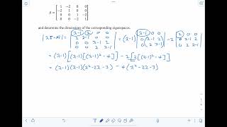 7.3 Symmetric Matrices and Orthogonal Diagonalization