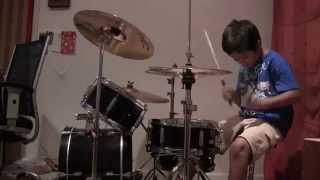 Raghav 6 year old drummer - The Crunge by Led Zeppelin Drum Cover