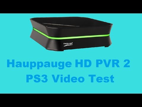 Hauppauge HDPVR 2 PS3 video capture test
