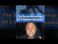3 COMMON DREAM MEANINGS #shorts