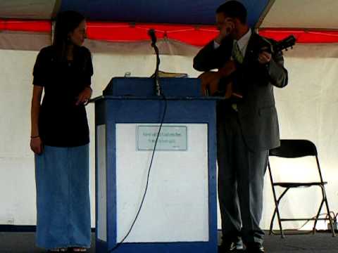Preacher Justin Cooper and wife Desarae singing Gospel medley and That's My Child