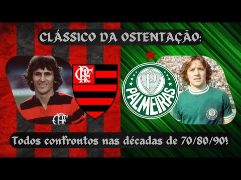 Flamengo x Palmeiras: Todos os clássicos das décadas de 70/80/90