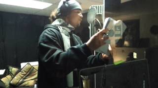 Bizzy Bone in Studio Recording 