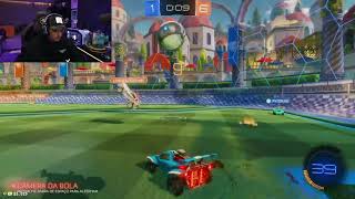 CORINGA JOGANDO ROCKET LEAGUE