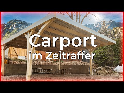 Carport selber bauen – 1 Tag im Zeitraffer