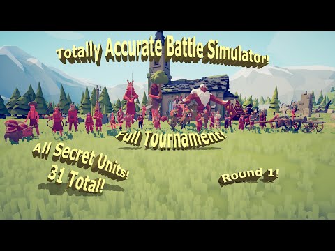 All Secret Units! 31 In Total! - TABS Secret Unit Tournament - First Round