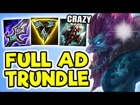 PRESS E FOR INSTANT KILLS! FULL AD TRUNDLE (FREE WINS) - League of Legends (Season 11 Trundle Guide)