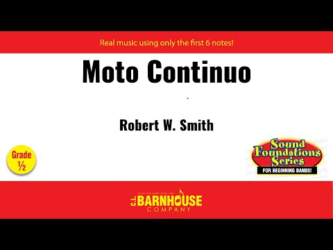 Moto Continuo - Robert W. Smith (with Score)