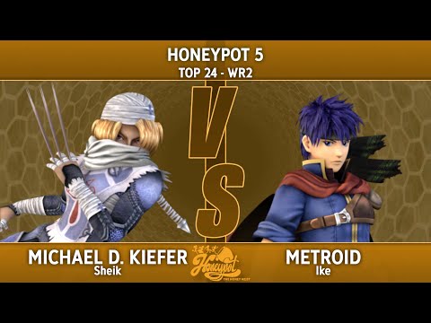 Honeypot 5 Top 24 - WR2 - Michael D. Kiefer (Sheik) Vs. Metroid (Ike)