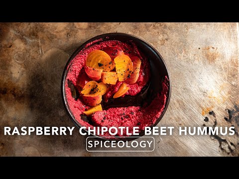RASPBERRY CHIPOTLE BEET HUMMUS // A COOK NAMED MATT