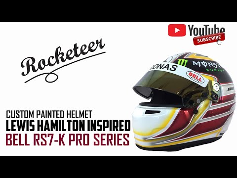 Custom Paint Helmet | Bell RS7-K Pro Series Lewis Hamilton Inspired