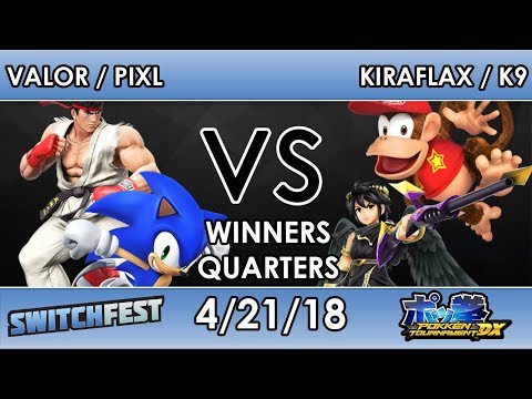 Switchfest  - VaLoR / PiXL (Blue) VS KiraFlax / K9sbruce (Red) - Smash 4 - Winners Round 2