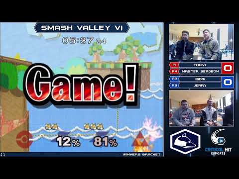 Smash Valley VI Melee Doubles - iBDW + Jerry (B) vs Freky + Master Sergeon (G) - Winners Bracket