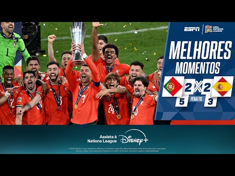 Gols e lances de Portugal x Espanha