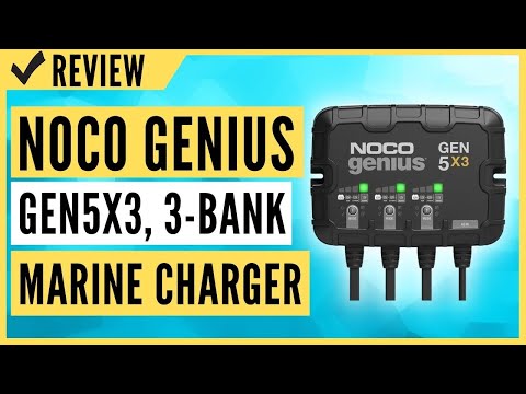 NOCO Genius GEN5X3, 3-Bank, 15-Amp (5-Amp Per Bank) Fully-Automatic Smart Marine Charger Review