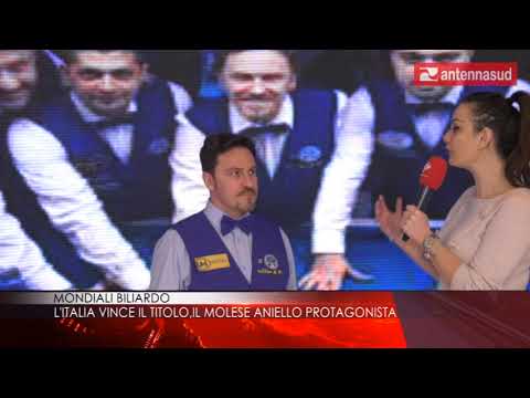 17 gennaio 2019 - mondiali di biliardo l'italia vince il titolo. Il molese Aniello protagonista