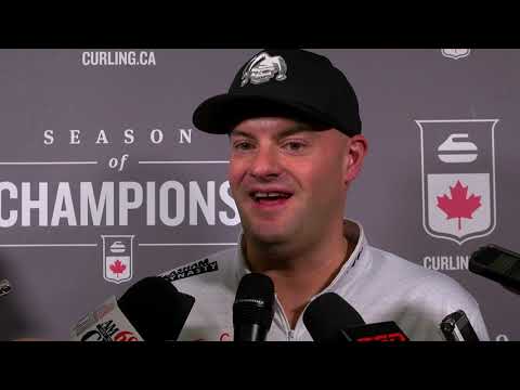 2019 Tim Hortons Brier - Media Scrum - Page Playoff 3v4