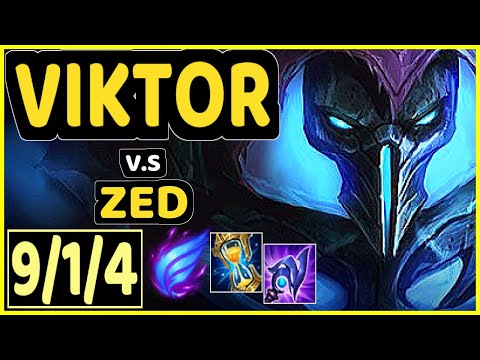 VIKTOR vs ZED - 9/1/4 KDA MID GAMEPLAY - EUW Ranked DIAMOND