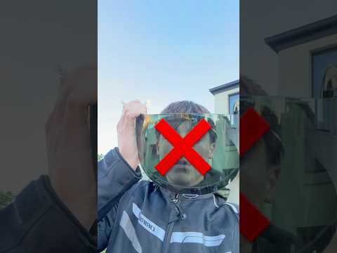 Get a mirrored visor INSTEAD of a tinted visor🙏