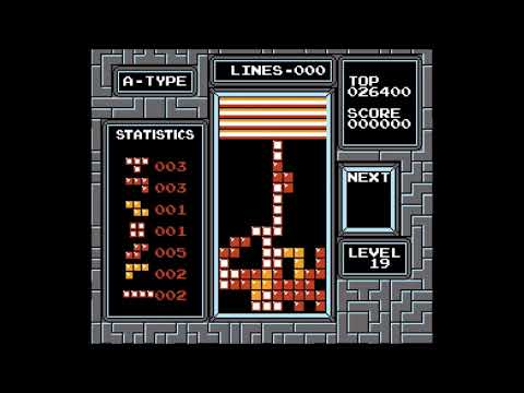 [NES Tetris] No Next Box Level 19, 28K