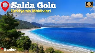 Salda Gölü Tanıtım Gezisi 4K (2025) | Halk Plajları, Kamp ve Piknik Alanları - Türkiye'in Maldivleri